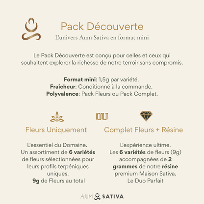 Pack Découverte Aum Sativa