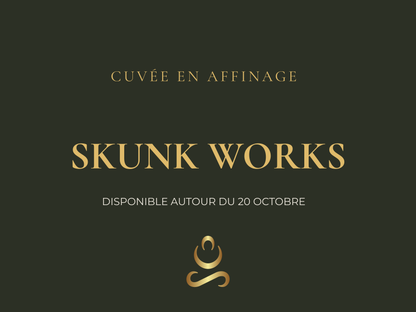 Fleur de CBD bio Skunk en cours d'affinage - Cuvée 2026 Aum Sativa cultivée en Outdoor en Lozère zéro presticides zone naturelle